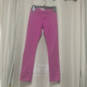 Magenta girls skinny jeans